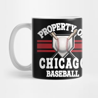 Proud Name Chicago Graphic Property Vintage Baseball Mug